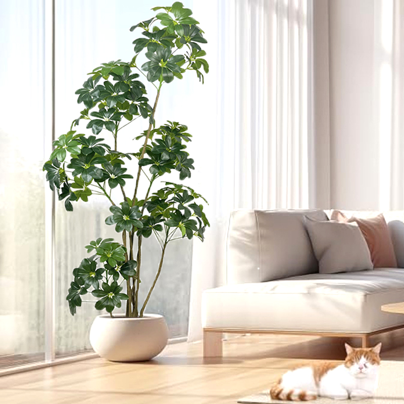 Dracaena Marginata - 74in tropischen Baum große künstliche Ficus