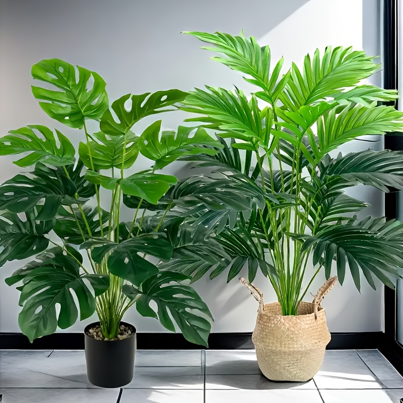 2 Stück grüne 24 Blätter künst – Monstera Adansonii Bewertung und Preis