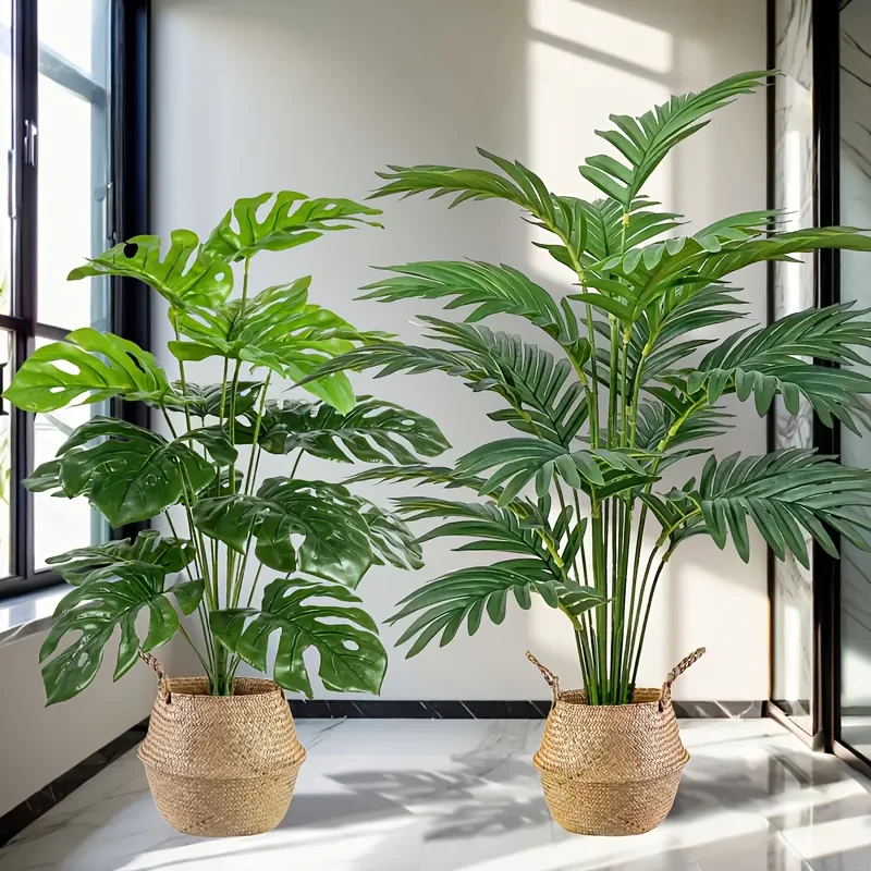 2 Stück grüne 24 Blätter künst – Monstera Adansonii Bewertung und Preis