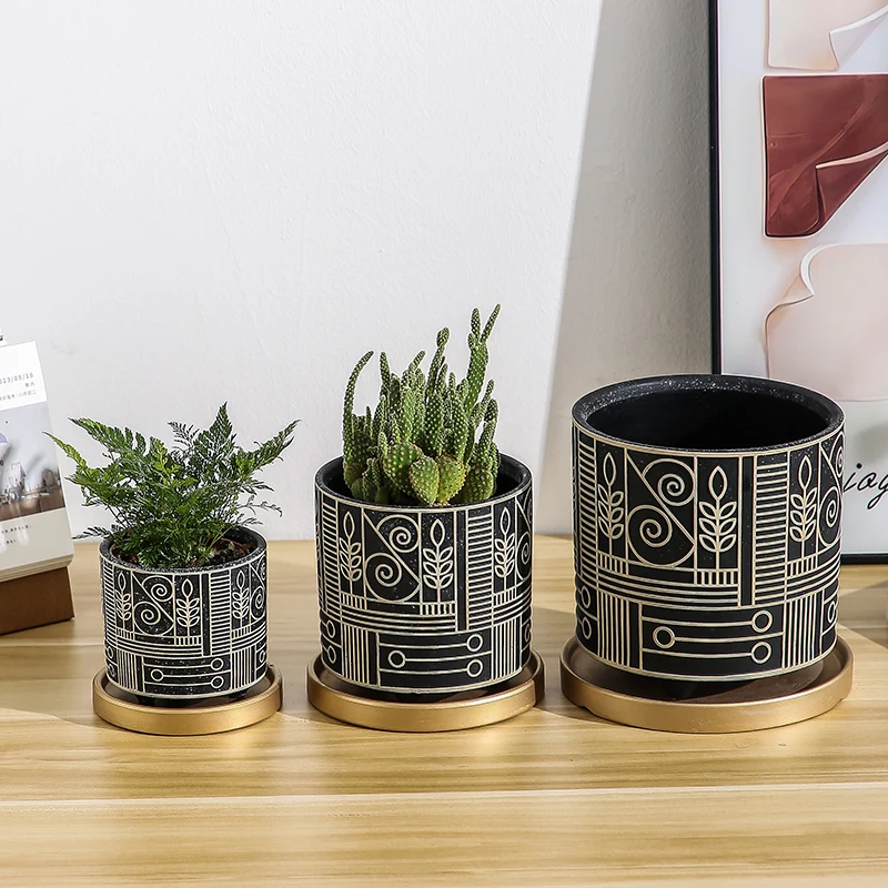 Einfacher zylindrischer Kerami – Aloe Vera Pot Bewertung und Preis