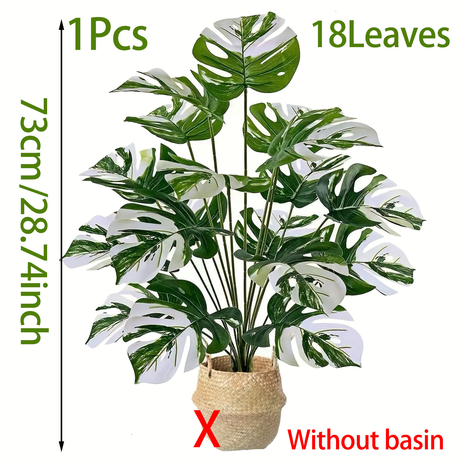 Realistische künstliche Monste – Monstera Adansonii Bewertung und Preis
