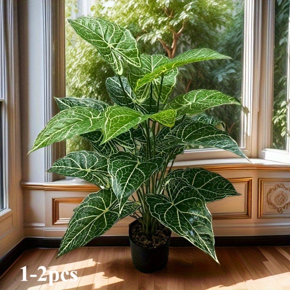 1 STÜCK 24 Blätter Künstliche  – Monstera Adansonii Bewertung und Preis
